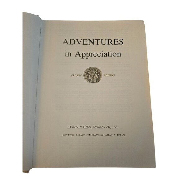 1973 Adventures In Appreciation Classic Hardcover Harcourt Brace Jovanovich - Picture 4 of 8